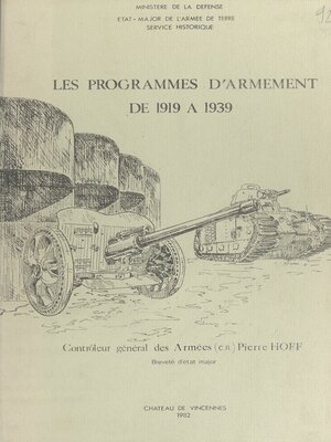 cover image of Les programmes d'armement, de 1919 à 1939